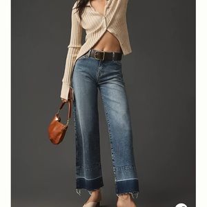 Fidelity Denim Malibu Retro High Wide Crop, size 26, adorable! Like new!